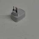 TESSAN Switzerland Power Adapter, Swiss Travel Adaptor with 4 American Outlets 3 USB Charger (1 USB C Port), Type J Plug for US to Liechtenstein Rwanda (Type J-white&grey)