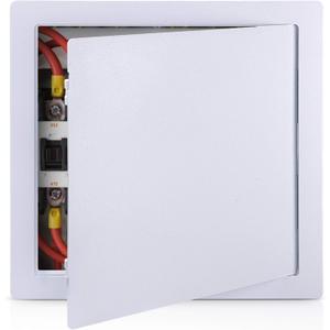 Plumbing Access Panel for Drywall 18 x 18 Inch Plastic Access Door Removable Wall Access Panel Ceiling Reinforced Hinged Durable White