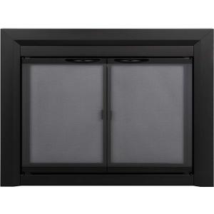 Pleasant Hearth Carlisle Fireplace Glass Door, Large (CL-3002) (Black)