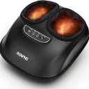 RENPHO Foot Massager with Heat, 3 Air Compression Modes & Levels, Full-Foot Kneading Shiatsu Foot Massage for Plantar Fasciitis & Neuropathy, Christmas Gifts for Women Men Size up to 13