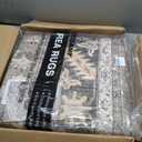 Vintage Living Room Area Rug 10x14 - Large Soft Washable Oriental Traditional Distressed Farmhouse Rugs for Bedroom - Indoor Floor Accent Carpet for Home Office House Decor - Brown