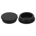 uxcell 2Pcs Silicone Hole Plug, Waterproof Round Rubber Stoppers Bottle Seal Plugs Tube Pipe End Caps for 50mm/1.97" Hole for Bathtub Bottle, Black