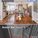 58-108" Extra Wide Baby Gate for Large Opening, Safety Extra Long Dog Gate