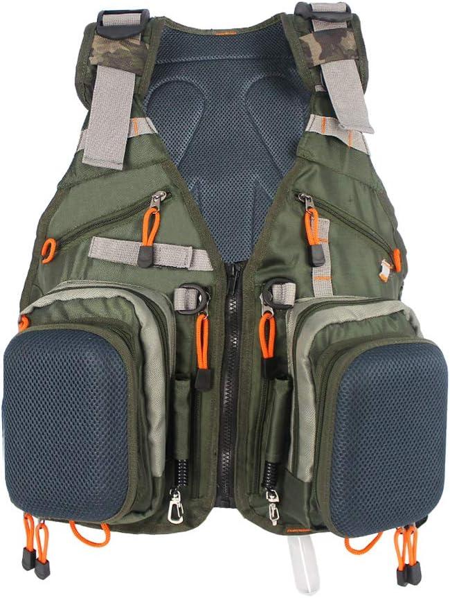 Kylebooker Fly Fishing Vest Pack Adjustable for Men and Women (Army Green (Backpack))