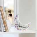 Yaya Gifts Gifts for Yaya From Grandkids Acrylic Moon Decorations 5.0 x 4.0 inch Mothers Day Christmas Birthday Gifts for Yaya, Gifts Ideas for Yaya Purple