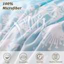 Menghomeus Girls Comforter Set Queen Size 7 Pieces Bed in A Bag Ombre Rainbow Bedding Set Dandelion Butterfly Print Kids Bedding Collections