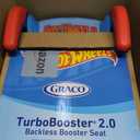 Graco TurboBooster 2.0 Backless Booster Car Seat, Hot Wheels, Travel Booster Seat for Children Ages 4-10, Weight 40-100 Pounds and Height up to 57 Inches, Date of Manufacture: 2026/01/09