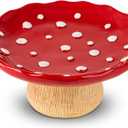 Mushroom Fruit Bowl For Kitchen Counter 10 Inch Fruit Holder Large fruitage Bowl Red Banana Basket For Kitchen Fruit Holder