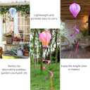 3 Pack Rainbow Hot Air Balloon Wind Spinner Garden Pinwheels Whirligigs Wind Spinner Decorations Outdoor Hanging Decor Lawn Yard Windsock Ornaments