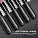 Makeup Brushes BS-MALL Premium Synthetic Foundation Powder Concealers Eye Shadows Makeup 14 Pcs Brush Set, Rose Golden, with Case (Black)