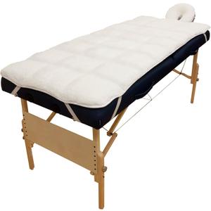 Body Linen Abundance Deluxe Quilted Fleece Massage Table Pad Set Includes Face Cradle Cover & Table Pad Microfiber Fleece is Lint Free, Super Soft & Cushy (1 Count (Pack of 1))