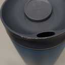 Owala SmoothSip Slider Insulated Stainless Steel Coffee Tumbler, Reusable Iced Coffee Cup, Hot Coffee Travel Mug, BPA Free 20 oz, Grey/Blue (High Dive)