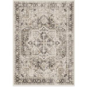 RUGGABLE Washable Vintage Area Rug  Kamran Hazel 5x7, Stain-Resistant, Non-Slip  Medium Machine Washable Rugs for Living Room, Bedroom, Hallway, Entryway & Officewith Standard Pad