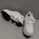 Double-Row Deform Wheel Automatic Walking Shoes Invisible Deformation Roller Skate 2 in 1 Removable Pulley Skates Skating Parkour (5, White Silver)