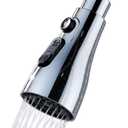 360° Rotating Faucet Aerator, Three-Function Kitchen Sink Sprayer Attachment – Standard 55/ 64'' Female Thread, Easy-Install Faucet Replacement Part（Adapter Included）