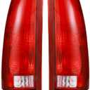 Boine Tail Light Compatible With 1988-1999 Chevy/GMC Silverado Sierra C/K 1500 2500 3500 Suburban Tahoe Blazer Yukon Cadillac Escalade Driver and Passenger Side Rear Light Brake Lamps Housing