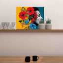 Aihonmin Paint by Numbers Kits 16x20 inch Canvas Closed-Eye Woman DIY Digital Oil on Canvas Flower Painting for Adults and Beginner with Brushes and Acrylic Pigment Modern for Home Decor (Frameless) (Abstract Woman-06)