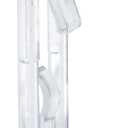 50 Pcs Plastic Locking Shelf Pins 5mm, 3/4" Clear Plastic Locking Shelf Support Peg Clips for 4.5-5mm Diameter Peg Hole & Slightly Larger Than 20-21mm Cabinet Shelves