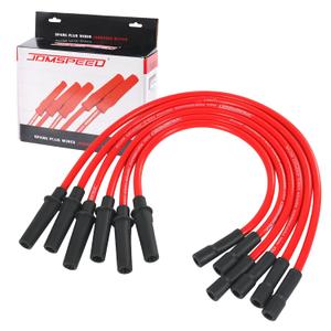 Spark Plug Wire 10.2mm Replacement for Dodge Grand Caravan Replacement for Chrysler Town & Country Pacifica Voyager 5019593AA 05019593AA 7B0905409, Set of 6