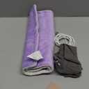 USB Plug-in Heating Pad for Travel Warmth Outdoors, Non-Rechargeable Small Heated Pad 5V Heat Therapy for Pain Relief Abdomen Cramps, 3 Heat Settings & Auto Shut Off (12"x 16") Purple