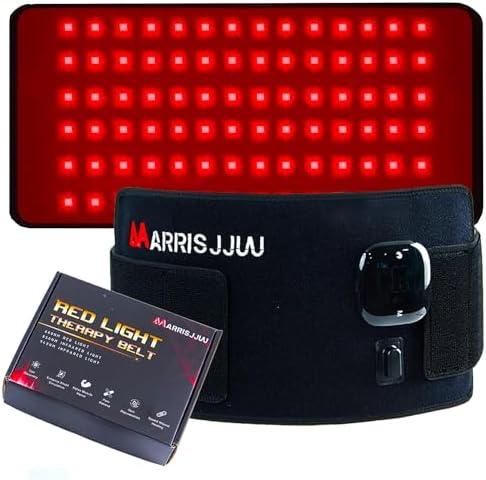 Rechargeable Red Light Therapy Belt, 3-in-1 Wavelengths 660nm 850nm 940nm, Infrared Heating Pad for Body, Portable Home Use for Men and Women