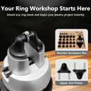DZQ 5 Inch 70 Pcs Jewelry Ball Vise Tool Kit with Ring Making Accessories