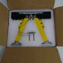 Upgraded RV Step Stabilizer kit for Travel Trailers/5th Wheels/Motorhomes, Reinforced Metal, RV Step Stabilization Kit, Foldable and Easy Installation (Yellow)