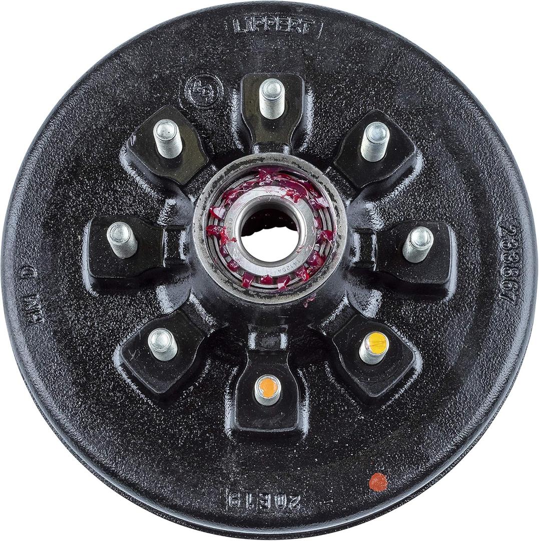 Lippert Components - 814204 12" Brake Hub Assembly, 8 on 6.5"; 9/16" Stud - 7,000 lbs.