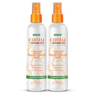 Cantu LeaveIn Conditioning Mist with Pure Shea Butter, 8 fl oz (Pack of 2)