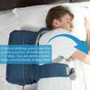 Side-Sleeping Backpack, Sleep Position Trainer, Sleeping on the Side Alleviates Snoring Caused by Throat Issues (Small, Back Width16 Inch or 40 cm)