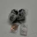 Maricome 2 Inch Black Bun Feet for Furniture Set of 4 Pre-drilled M8 Bolt Round Ottoman Couch Sofa Legs