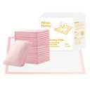 Disposable Changing Pad for Baby, 20 Pack Portable Diaper Changing Pad Liner Baby Changing Pad Waterproof Underpads (Pink, 13x18 Inch)