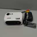 Mini Projector, REAPP 2025 Upgraded Full HD 1080P Video Portable Projector, Kids Gift, Home Theater Movie Phone Projector Compatible with Android/iOS/Windows/TV Stick/HDMI/USB (White)