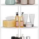 Bathroom Counter Organizer,Countertop Organizer,Vanity Organizers,Bathroom Storage,Bathroom Sink Caddy,Counter Shelf,Corner Counter,Corner Shelves(White) (White 3 Tier)