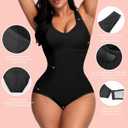 Women Shapewear Bodysuit Body Suit Tummy Control Seamless Body Shaper Tank Tops Bodysuit Butt Lifting Shapewear (Medium)