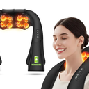 Cordless Shiatsu Neck and Shoulder Massager, Back Massager with Heat,Massage Deeper Tissue 4D Kneading Massage for Shoulder, Neck and Back, Use at Home, Office, Car  Gifts for Fathers Day Dad Gift