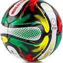 Western Star Soccer Ball Helix- Size 3 4 5 - Official Match Grade Soccer Balls - Attractive and Durable Design (Gaea)