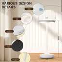 Tpczqj LED Cordless Table Lamp Rechargeable-Portable Battery Operated Lamps, 3 Color Touch Dimming Waterproof Light for Patio/Restaurant/Dining/Outdoor (White2)