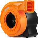 1.5HP Inflatable Air Blower for Big Inflatables, 1100W Powerful Bounce House Blower, Portable Commercial Fan Pump for Large Inflatable Bouncy Castle, Water Slide, Jumper