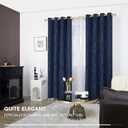 Deconovo Blackout Curtains - Thermal Insulated, Noise-Reducing Window Drapes for Bedroom, Living Room -2 Panels, Navy Blue, 52W x 84L