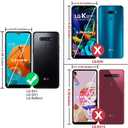 TJS Compatible with LG K51 Case, LG Q51 Case, LG Reflect Case, with [Tempered Glass Screen Protector][Metal Ring][Magnetic Support] Kickstand Heavy Duty Drop Protector Phone Case (Blue)
