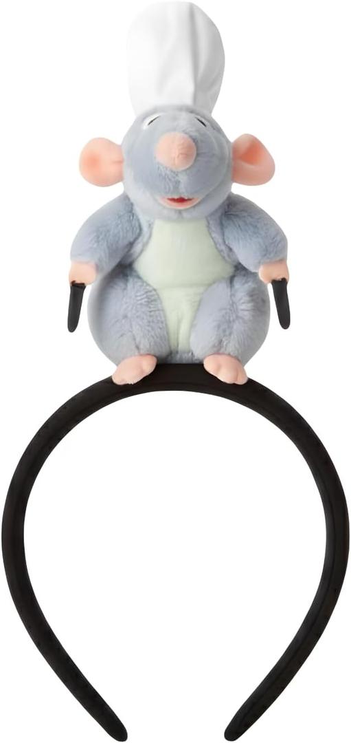 Adult Womens Rat Mouse Head Hat Headband - Mens Teens Headwear Mouse Costume Halloween Cosplay (One size fits most, Grey)