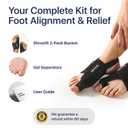 Bunion Corrector for Women Big Toe  2-Pack Adjustable Bunion Splints & Bunion Brace for Pain Relief and Toe Alignment  Day & Night Support for Hallux Valgus and Foot Discomfort  Also for Men