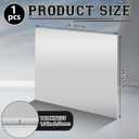 MorningRo 1 Pack 5052 Aluminum Sheet Metal 24" x 24" Aluminum Plate 1/8 (0.125'') Inch Thickness Rectangle Metal Panels for Industry Crafting Handcraft DIY Projects