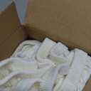 Biscaynebay Wrap Around Bed Skirts for Full & Full XL Beds 16" Drop, Ivory Adjustable Elastic Dust Ruffles Easy Fit Wrinkle & Fade Resistant Silky Luxurious Fabric Solid Machine Washable