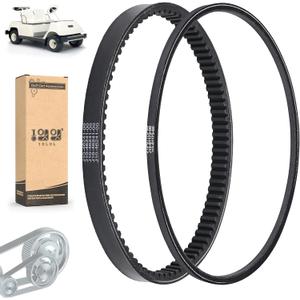 10L0L Golf Cart Clutch Drive Belt & Starter Generator Belt Kit for Yamaha G1 / G3 2 Cycle Gas Models 1978-1989,OEM# J10-46241-00-00, J17-46241-00-00, J10-81173-00