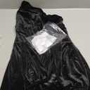 Happy Sailed Velvet Dresses for Women Lantern Sleeve Front Bowknot High Waisted A Line Skater Cocktail Party Dress with Pockets Fall Winter 2025 Black X-Large