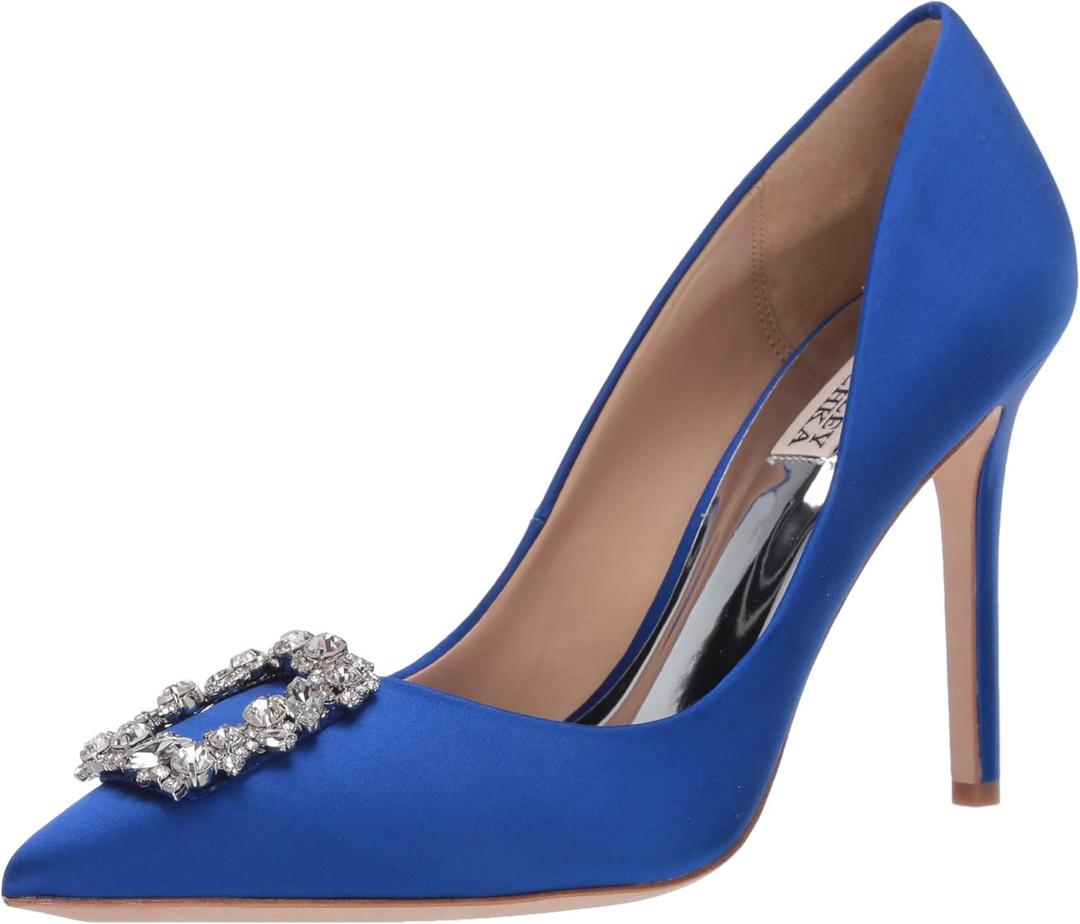Badgley Mischka Women's Cher Pump - Women's Pumps with 3.75" Stiletto Heels (9, Electric Blue)