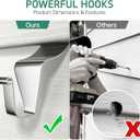 2 x Vinyl Siding Clips Hooks (20 Pack), Heavy Duty No-Drill No Hole Damage-Free Siding Hangers for Outdoor Wall Lights Wreaths Garland Hanging, Front Porch Patio Decor