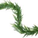 Real Touch Winter Pine Garland, Realistic Christmas Greenery for Fireplace,Table, Stairs, Mantle, Window,Indoor Outdoor, Home, Holiday Decor(Norfolk Pine,9 FT)